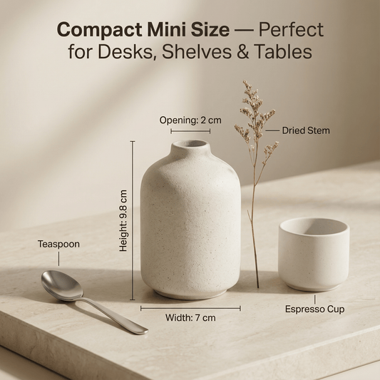 Ceramic Matte Vases — Set of 2