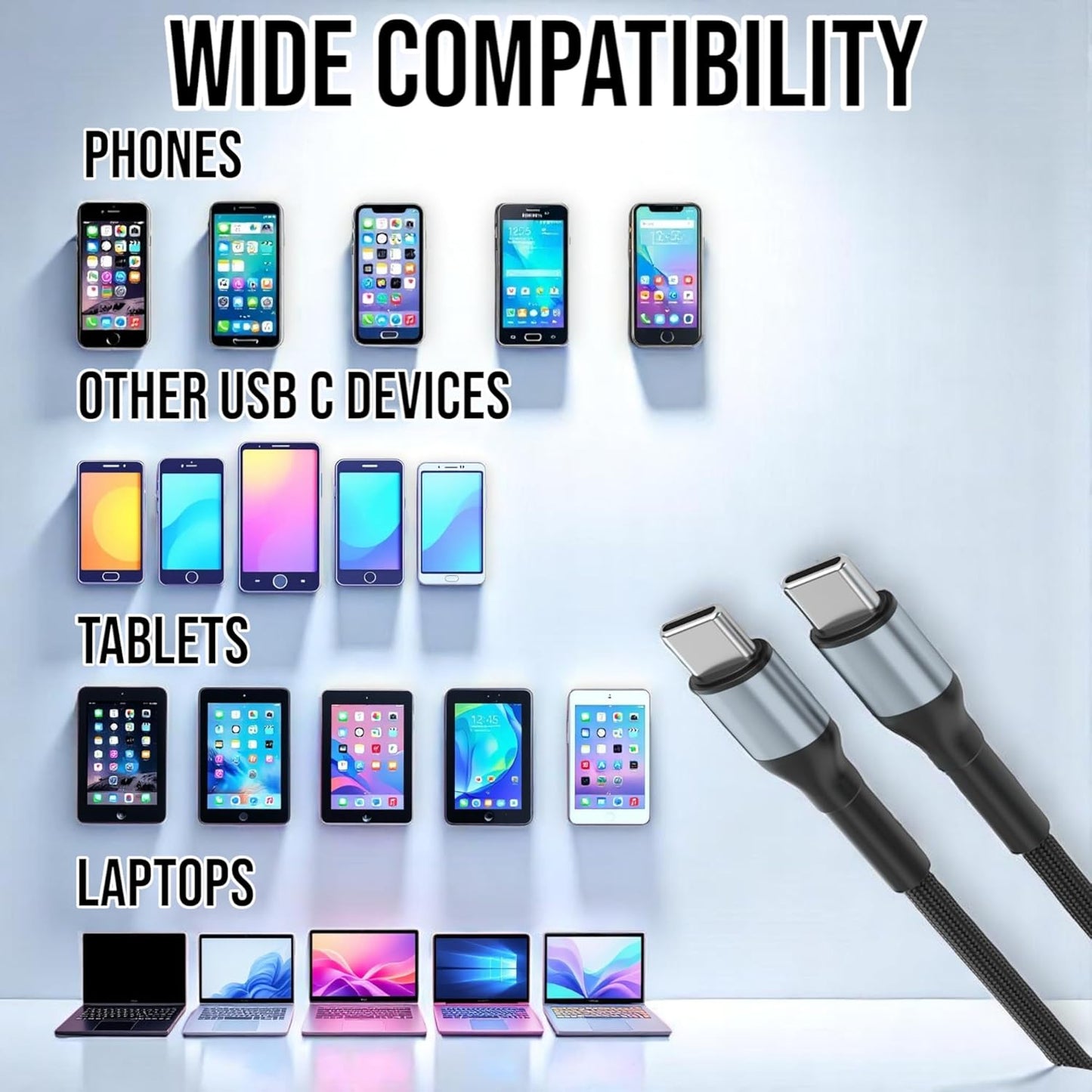 USB-C to USB-C Fast Charging Cable