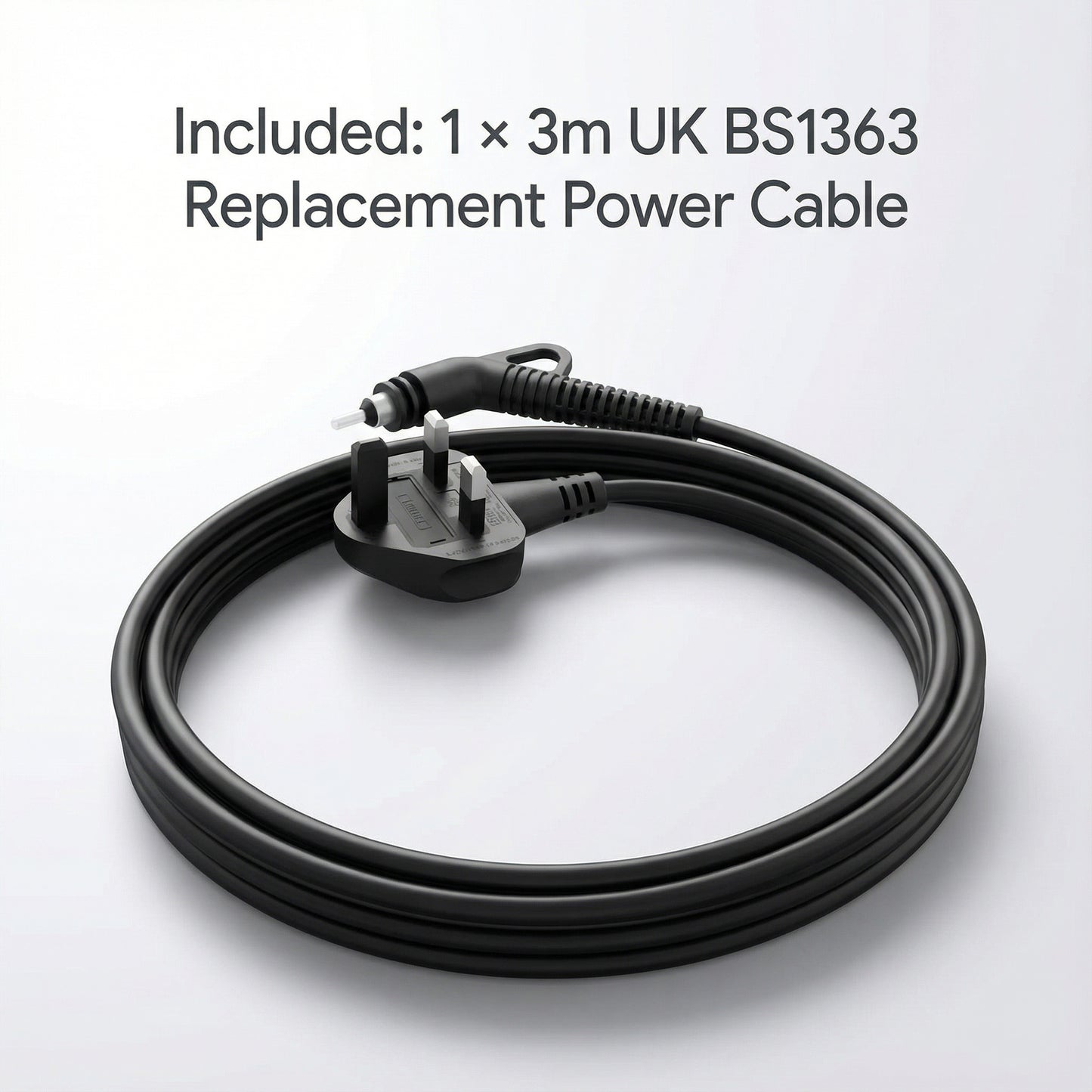 Hair Straightener Replacement Power Cable — 3m