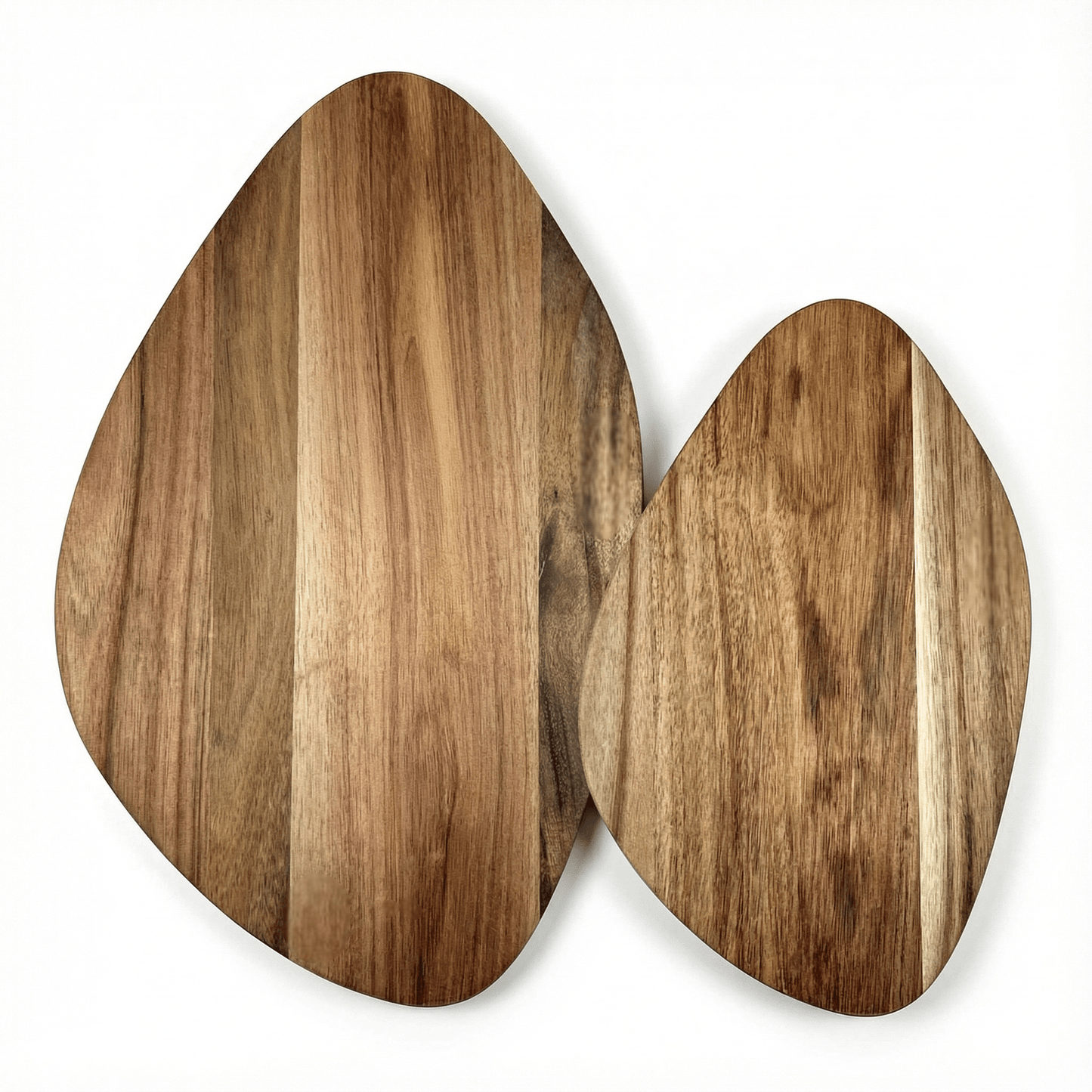 Acacia Wood Serving Boards — Set of 2 (Large + Small)