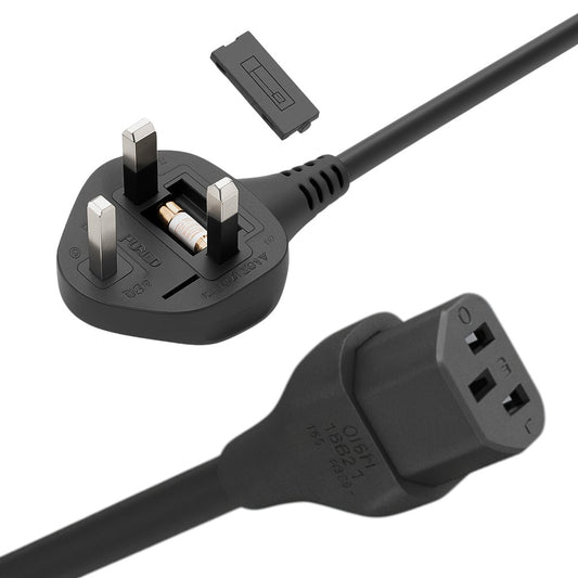 C13 Power Cable UK Plug