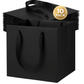 Black Luxury Square Gift Bags — 10 Pack (20 × 20 × 20 cm)