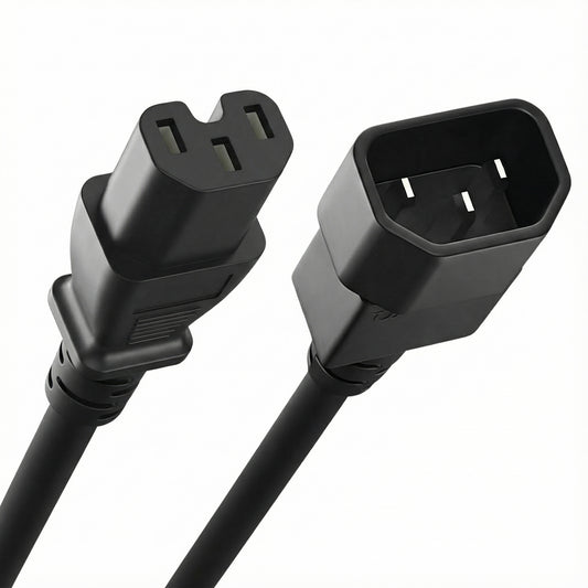 IEC C14 to C15 Heavy Duty Power Cable (2M OR 5M Length)
