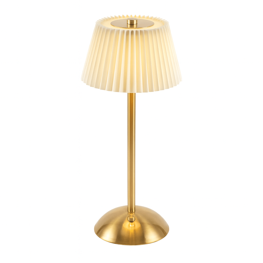 Rechargeable Pleated Table Lamp