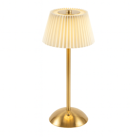 Rechargeable Pleated Table Lamp