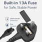 C5 Laptop Power Cable UK Plug