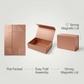 Rose Gold Magnetic Gift Boxes 3-Pack (33 × 25 × 12 cm)
