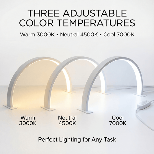 Salon LED Half-Moon Desk Lamp — 23″ (55 cm)