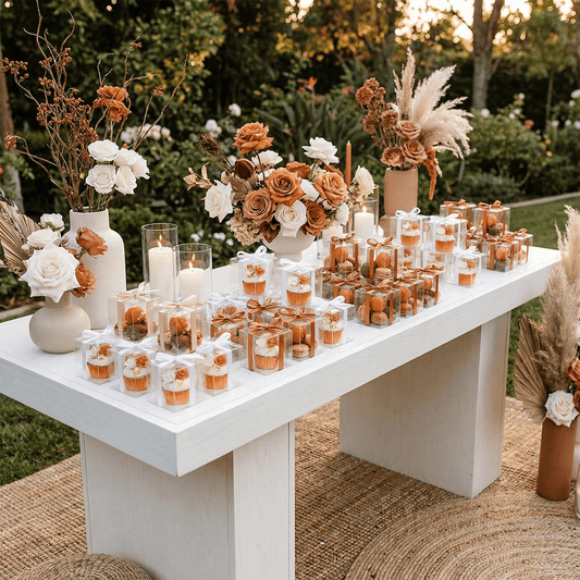 Clear Gift & Favor Boxes 50 OR 100 Pack (5 × 5 × 5 cm)