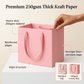 Pink Luxury Square Gift Bags — 10 Pack (25 × 25 × 25 cm)