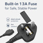 C13 Power Cable UK Plug