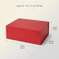 Red Magnetic Gift Boxes 3-Pack (33 × 25 × 12 cm)