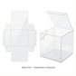 Clear Gift & Favor Boxes 30 OR 50 Pack (10 × 10 × 10 cm)