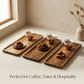 Acacia Wood Serving Trays — Set of 2 (Small + Large)