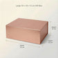 Rose Gold Magnetic Gift Boxes 3-Pack (33 × 25 × 12 cm)