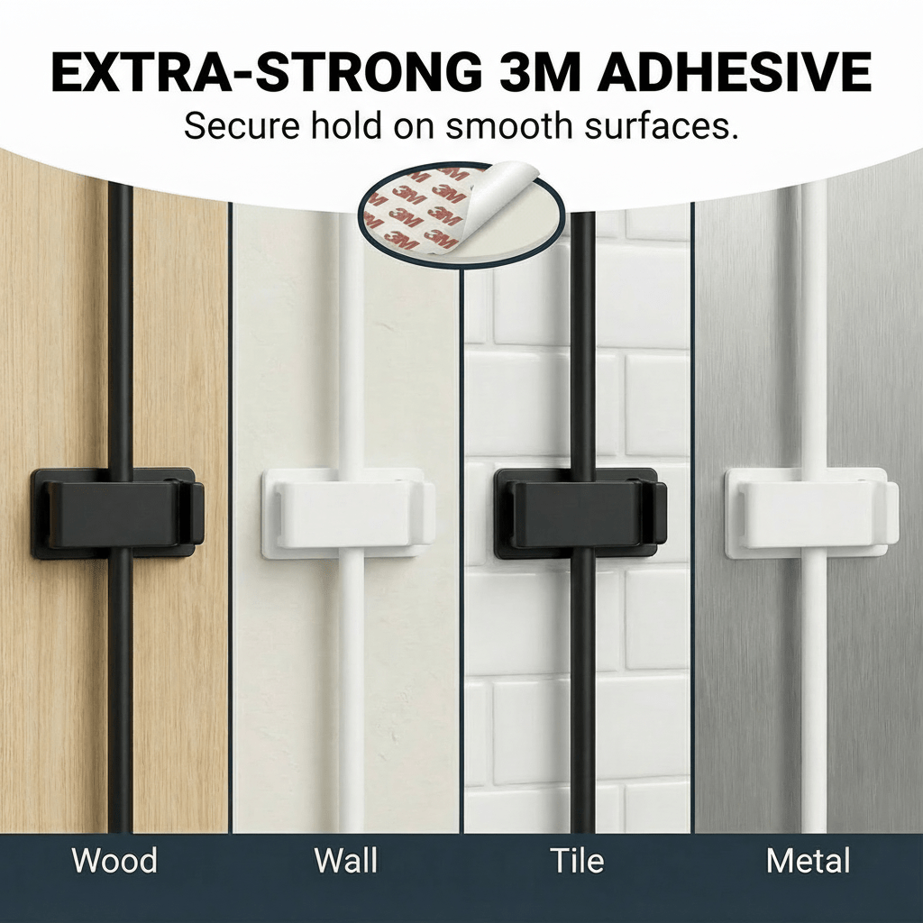 Cable Management Clips 30-Pack (Black + 15 White)