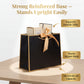 Black Luxury Gift Bags with Gold Trim (Set of 6)