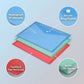 A4 Plastic Document Envelopes 12 Pack (6 Colors)