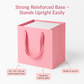 Pink Luxury Square Gift Bags — 10 Pack (25 × 25 × 25 cm)