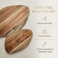 Acacia Wood Serving Boards — Set of 2 (Large + Small)