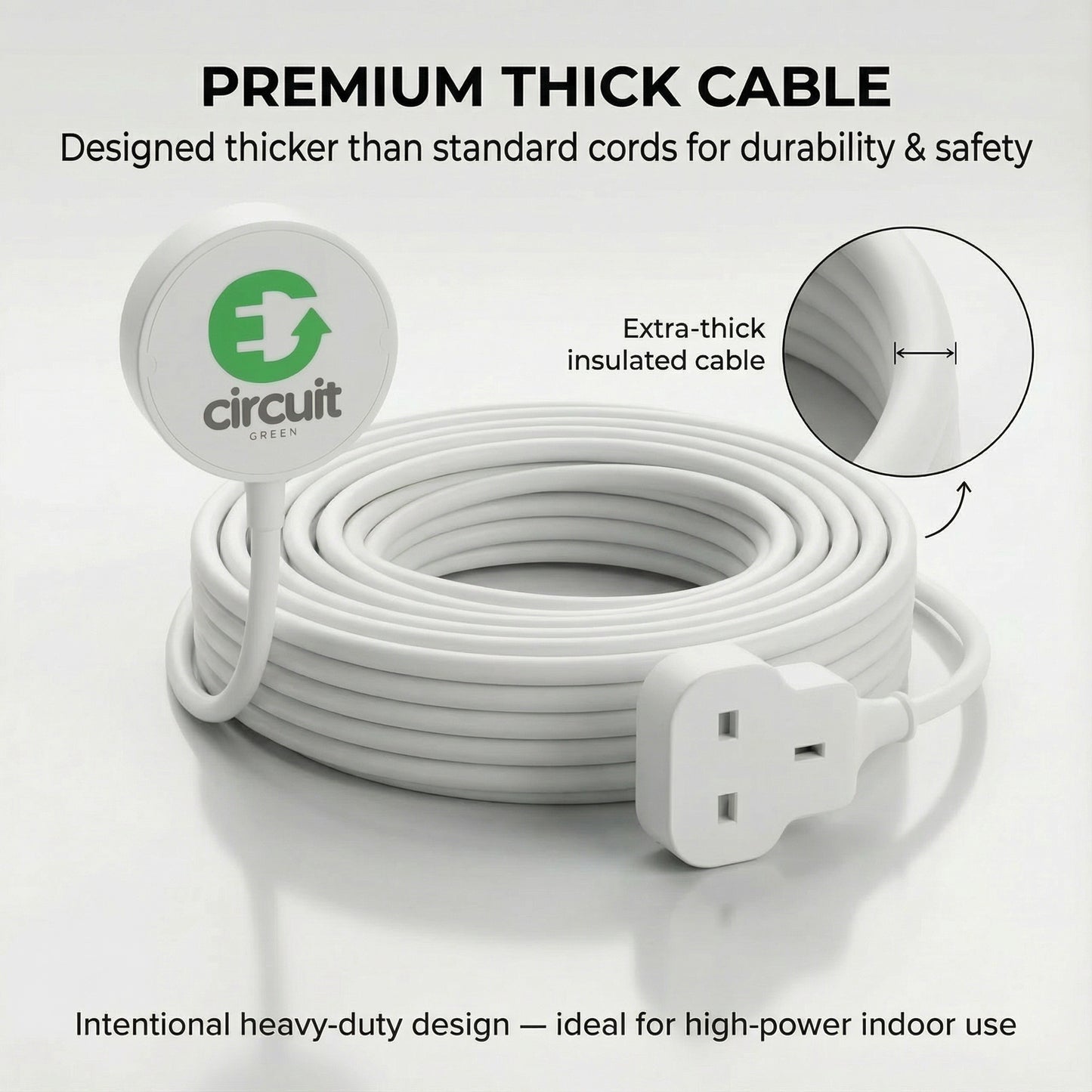 Single-Outlet Extension Cord - 2M/3M/5M/10M