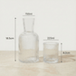Bedside Glass Carafe + Cup Set (Clear)