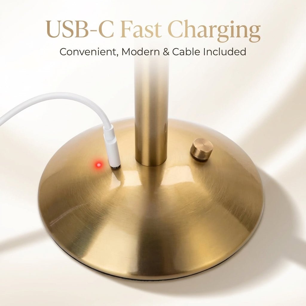 Rechargeable Pleated Table Lamp