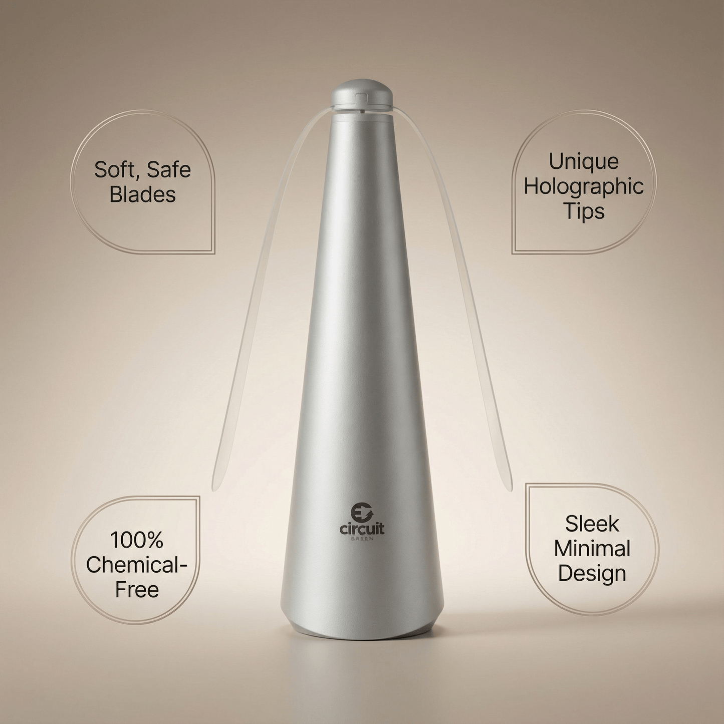 Fly repellent fan silver detail [silver]