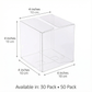 Clear Gift & Favor Boxes 30 OR 50 Pack (10 × 10 × 10 cm)