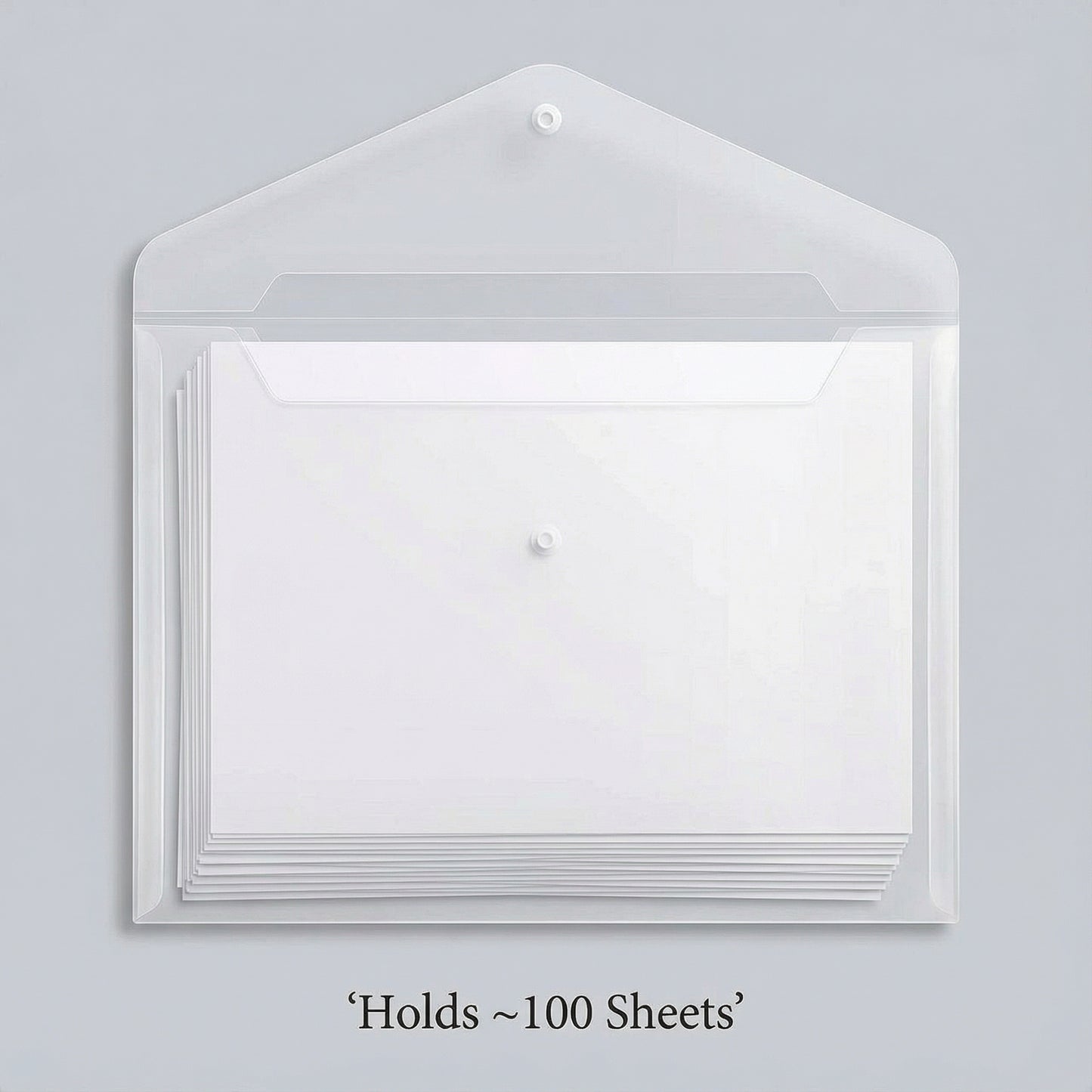 A4 Plastic Document Envelopes 12 Pack (Transparent)