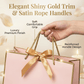 Pink Luxury Gift Bags with Gold Trim (Set of 6)