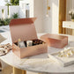 Rose Gold Magnetic Gift Boxes 3-Pack (33 × 25 × 12 cm)