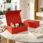 Red Magnetic Gift Boxes 3-Pack (33 × 25 × 12 cm)