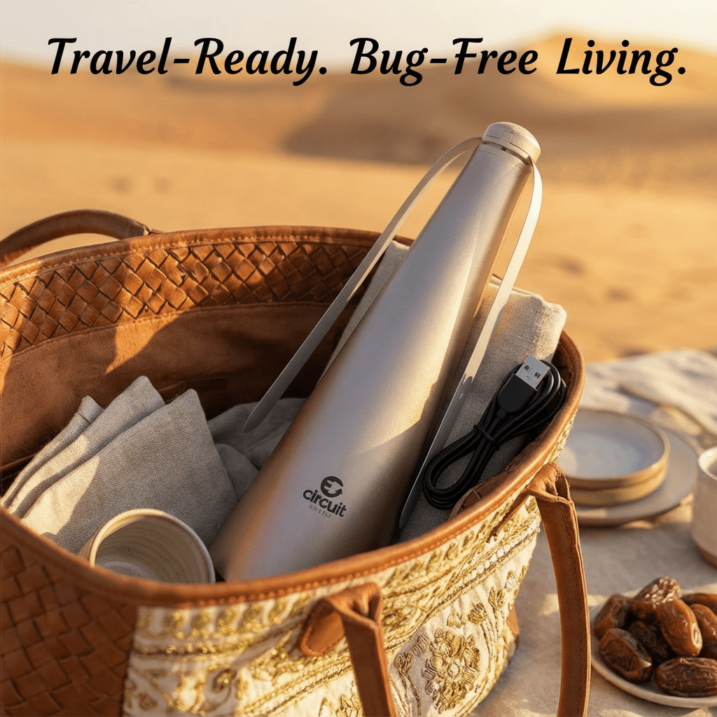 Fly repellent fan champagne gold detail [champagne gold]