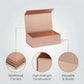 Rose Gold Magnetic Gift Boxes 3-Pack (33 × 25 × 12 cm)