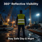 Reflective Safety Vests — 5 Pack