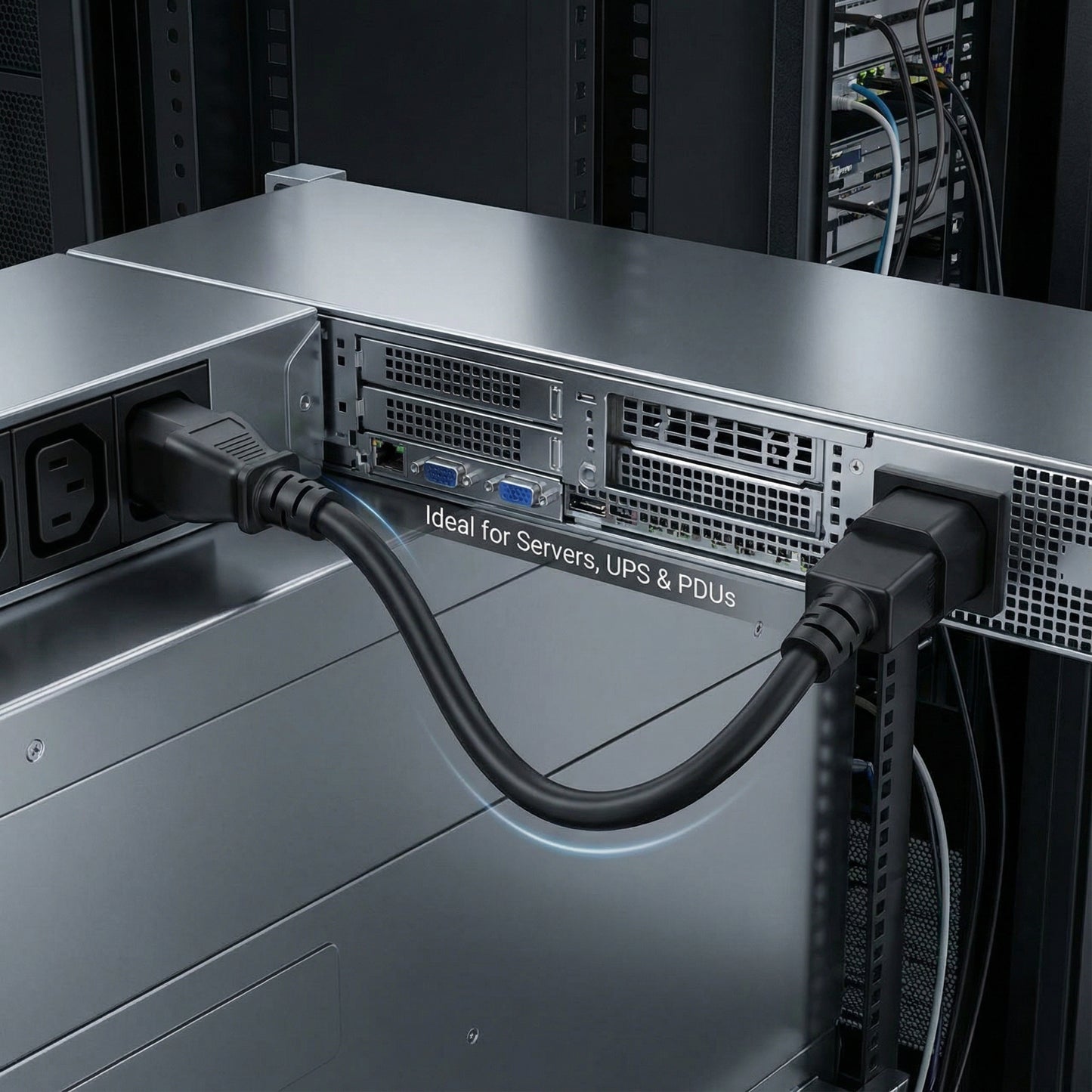 IEC C14 to C15 Heavy Duty Power Cable (2M OR 5M Length)