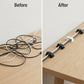 Cable Management Clips 30-Pack (Black + 15 White)