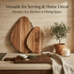 Acacia Wood Serving Boards — Set of 2 (Large + Small)