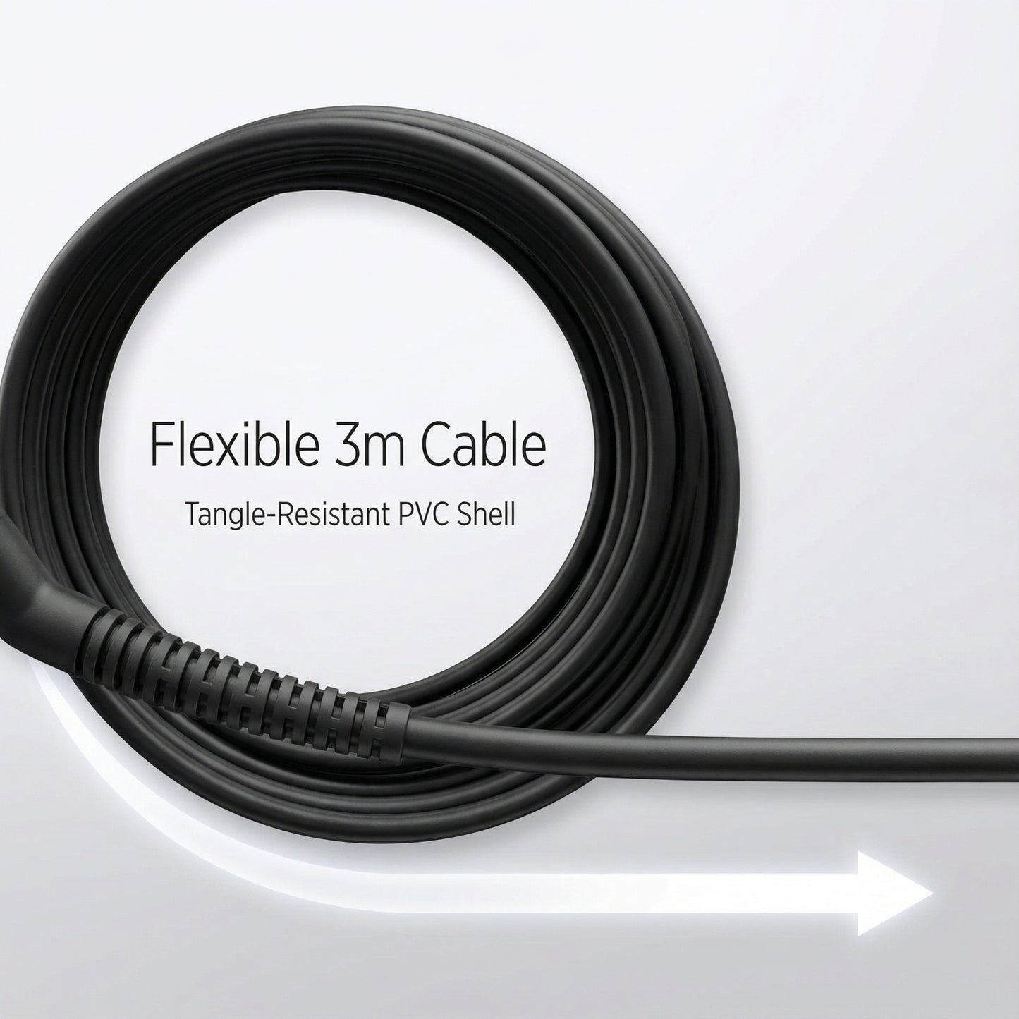 Hair Straightener Replacement Power Cable — 3m