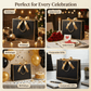Black Luxury Gift Bags with Gold Trim (Set of 6)