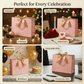 Pink Luxury Gift Bags with Gold Trim (Set of 6)