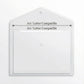 A4 Plastic Document Envelopes 12 Pack (Transparent)