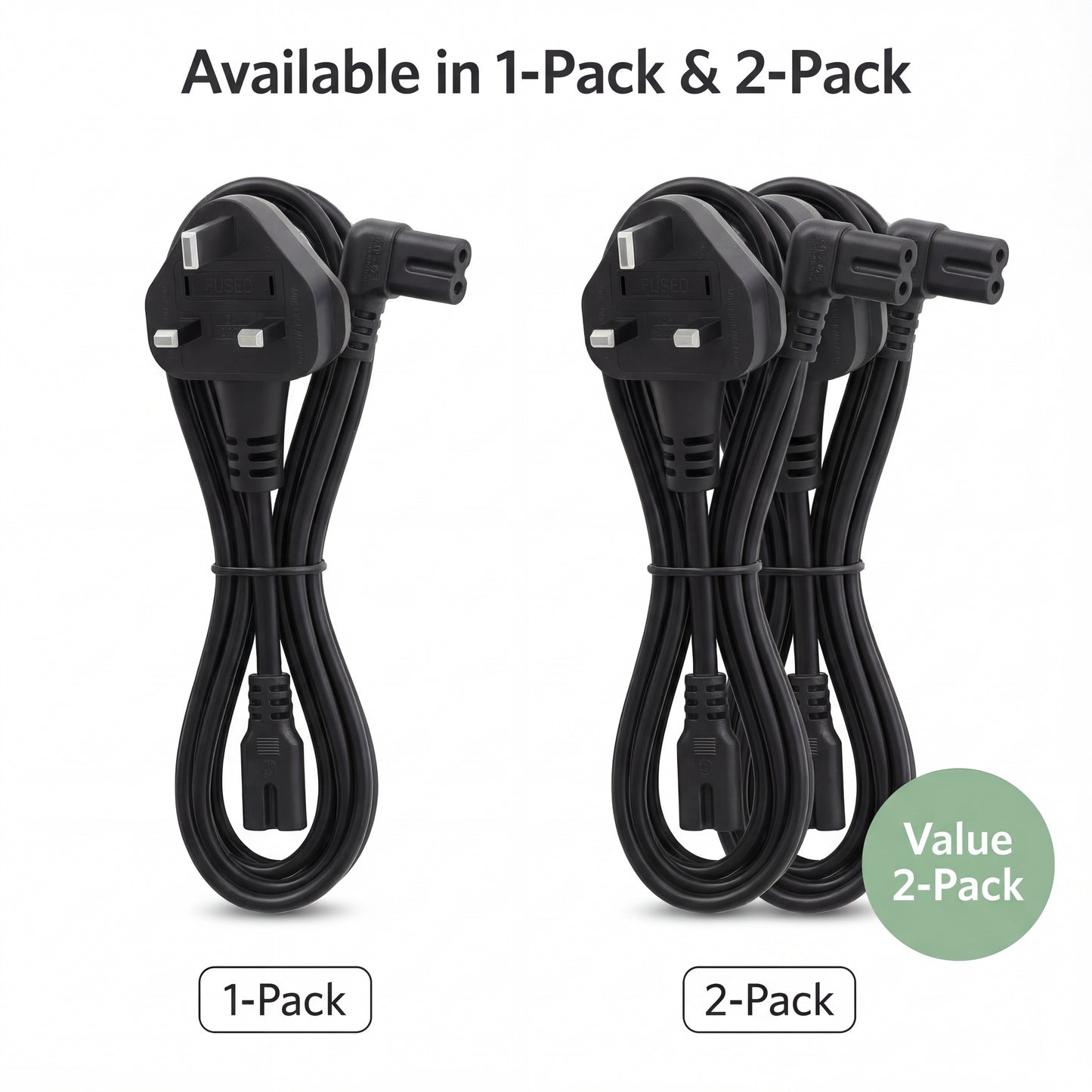 IEC C7 (Figure-8) UK Power Cable