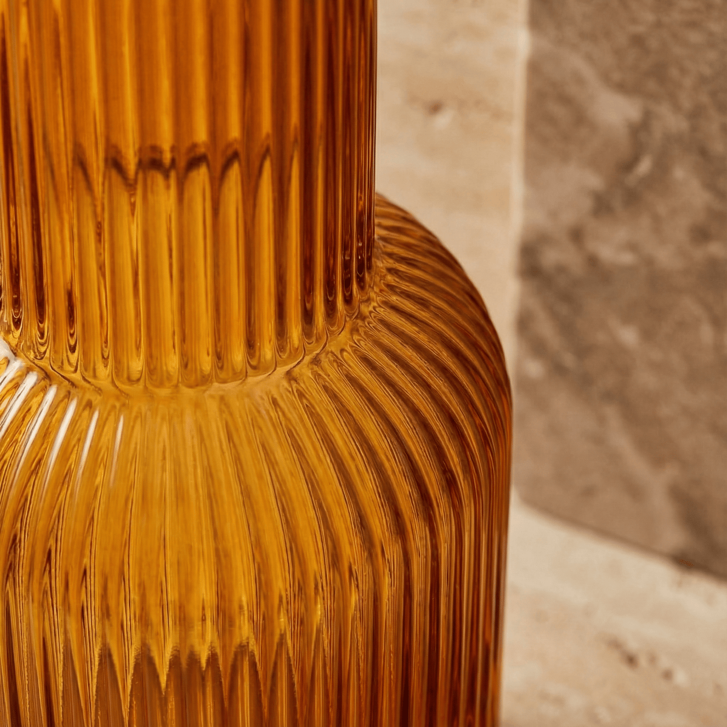 Bedside Glass Carafe + Cup Set (Orange)