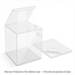 Clear Gift & Favor Boxes 50 OR 100 Pack (5 × 5 × 5 cm)