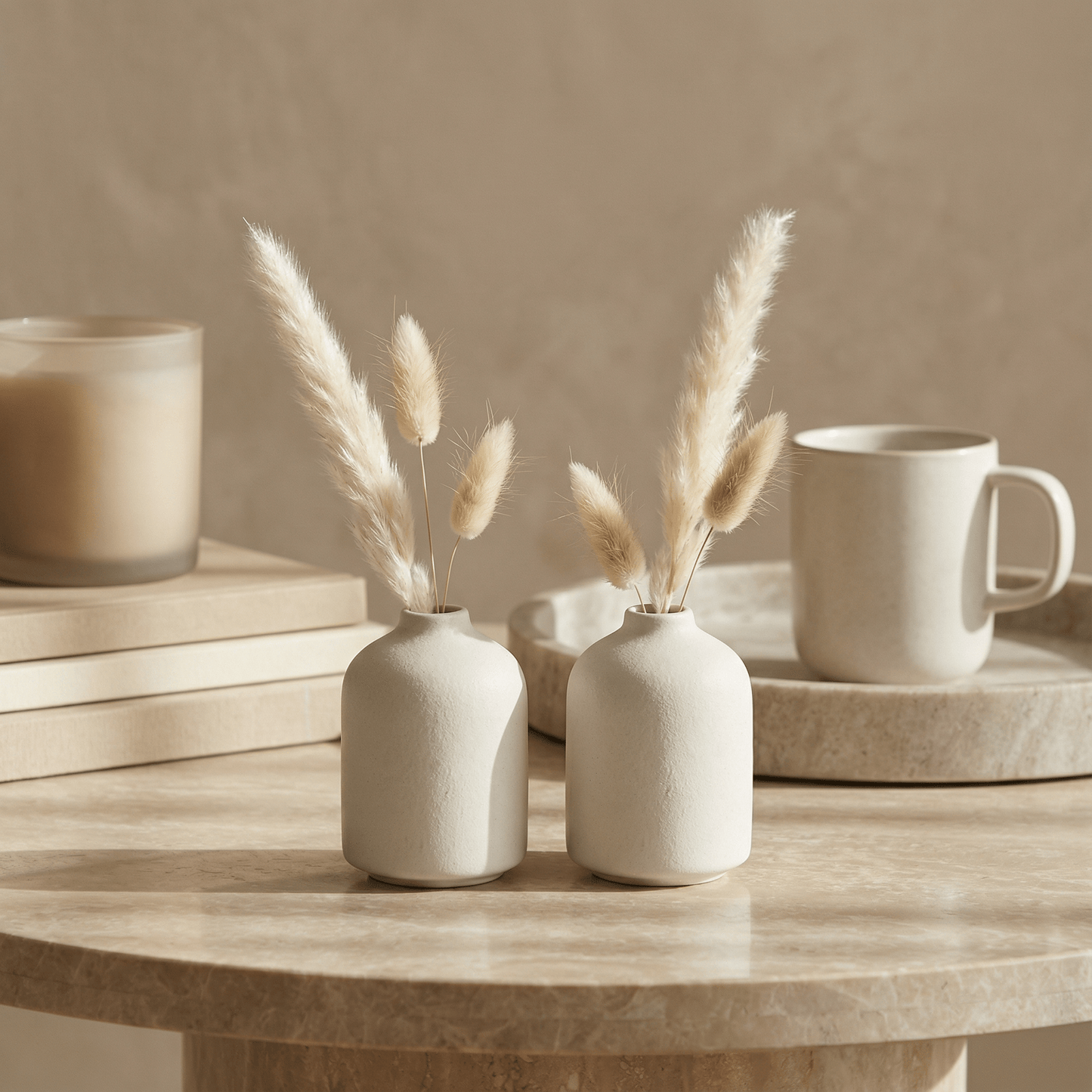 Ceramic Matte Vases — Set of 2