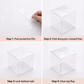Clear Gift & Favor Boxes 50 OR 100 Pack (5 × 5 × 5 cm)